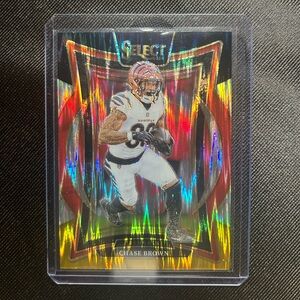 Cincinnati Bengals RB Chase Brown Panini Select Football Card